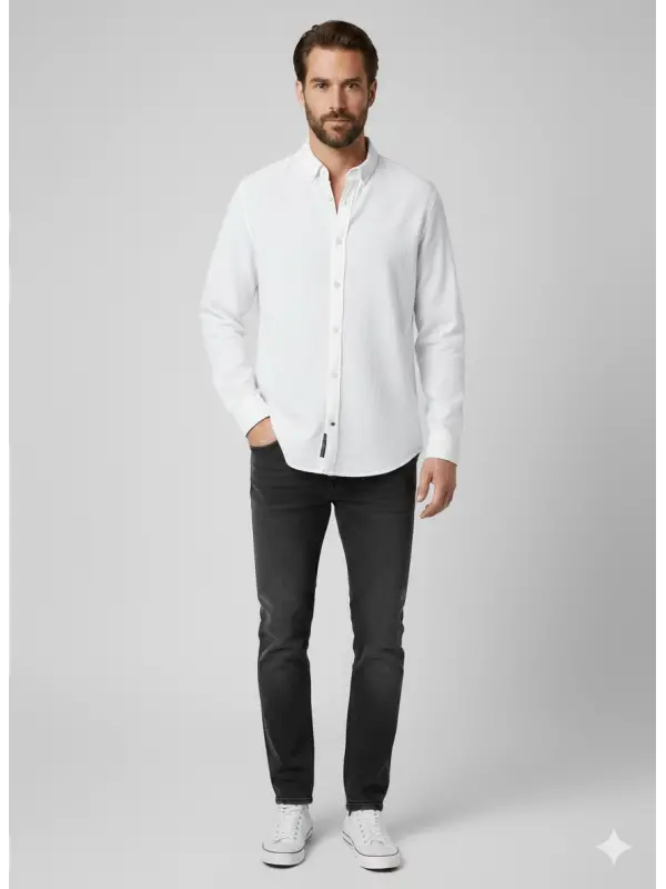 Garson Boy Beyaz Gömlek