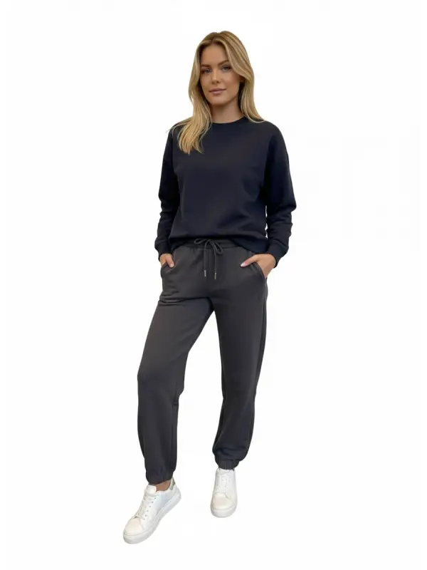 Garson Boy Gri Paça Lastikli Oysho Alt