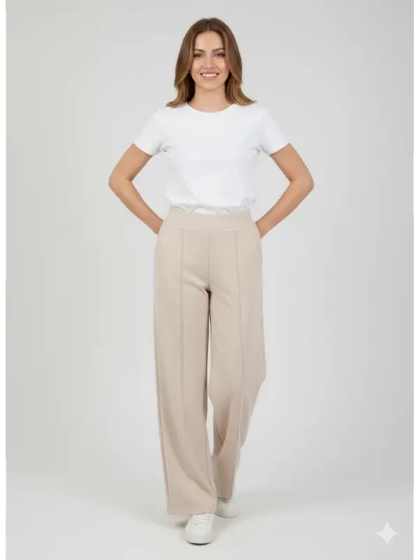 Garson Boy Krem Çımalı Pantolon
