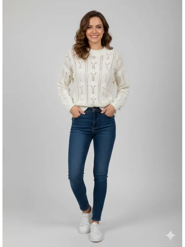 Garson Boy Örme Desen Kazak