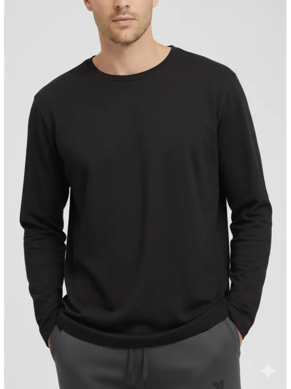 Garson Boy Siyah Basic Sweat