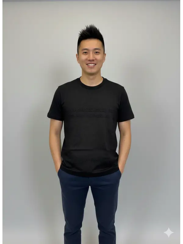 Garson Boy Siyah Basic T-Shirt