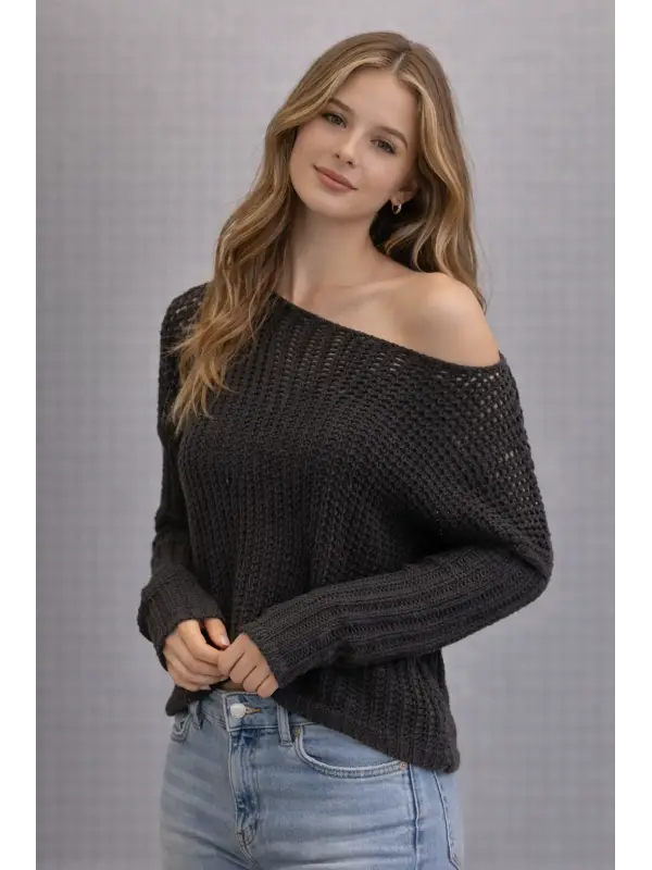 Garson Boy Siyah Delikli Kazak