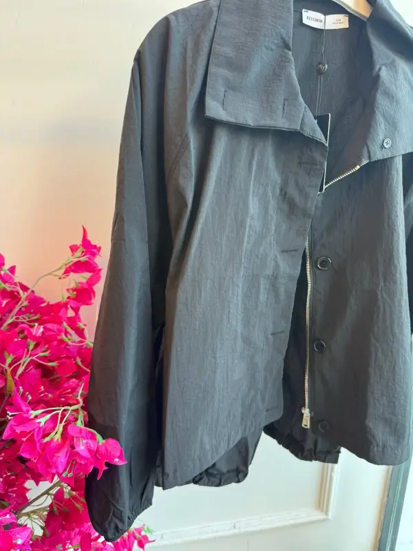 Garson Boy Siyah Oversize Rüzgarlık