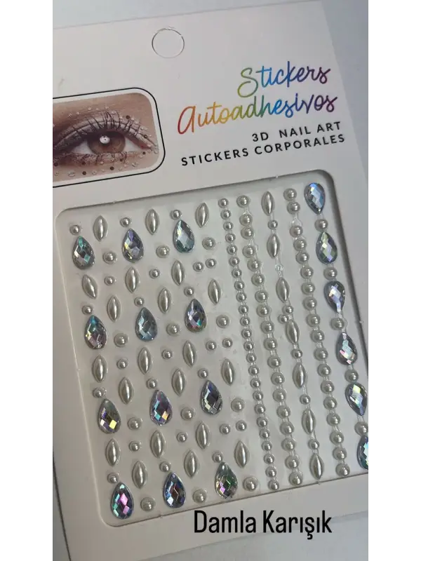 Göz ve Tırnak Stikeri