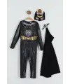 2-8 Yaş Batman Kostüm Maskeli Pelerinli Siyah