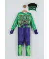 2-8 Yaş Hulk Kostüm Maskeli