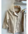 3-12 Ay Krem Kaplumbağalı Pijama Takımı
