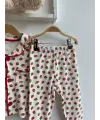 6-24 Ay Çilek Baskılı Pijama Takımı
