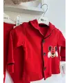 6-24 Ay Kırmızı Mickey Pijama Takımı