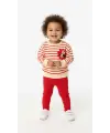 6-24 Ay Kırmızı Minnie Çizgili Takım
