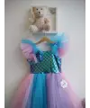 7-10 Yaş Tütü Etekli Deniz Kızı Elbisesi