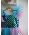 7-10 Yaş Tütü Etekli Deniz Kızı Elbisesi