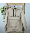 8-14 Yaş Bej Cep Detaylı Sweat