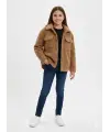 8-14 Yaş Taba Teddy Gömlek Ceket