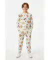 9-13 Yaş Safari Hayvanlı Pijama Takımı