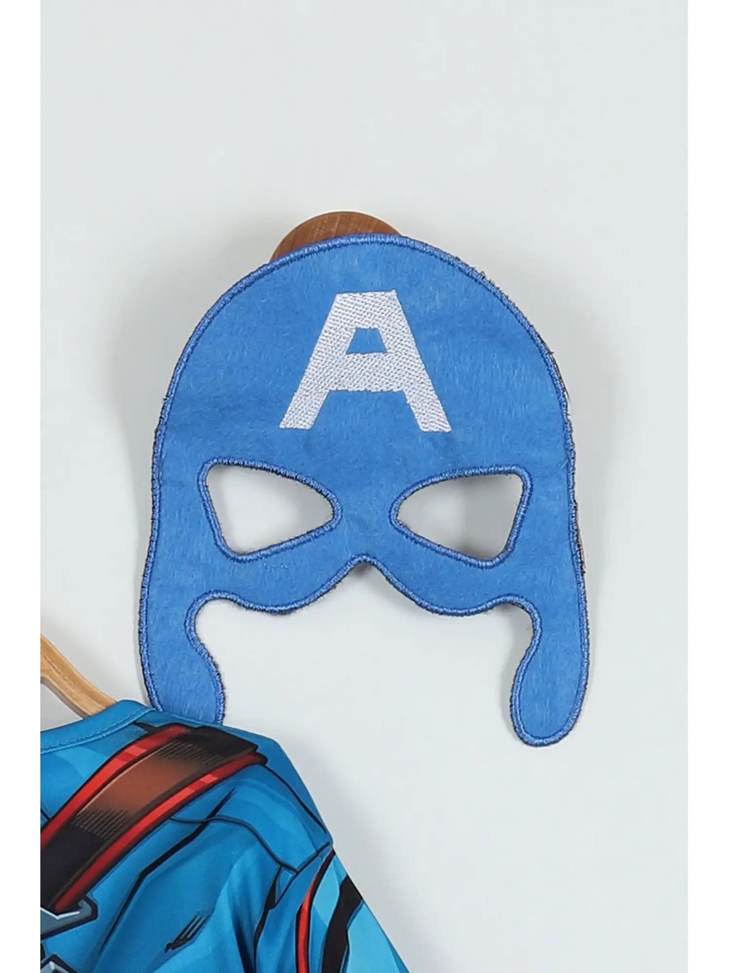 2-8 Yaş Captan America Kostüm Maskeli