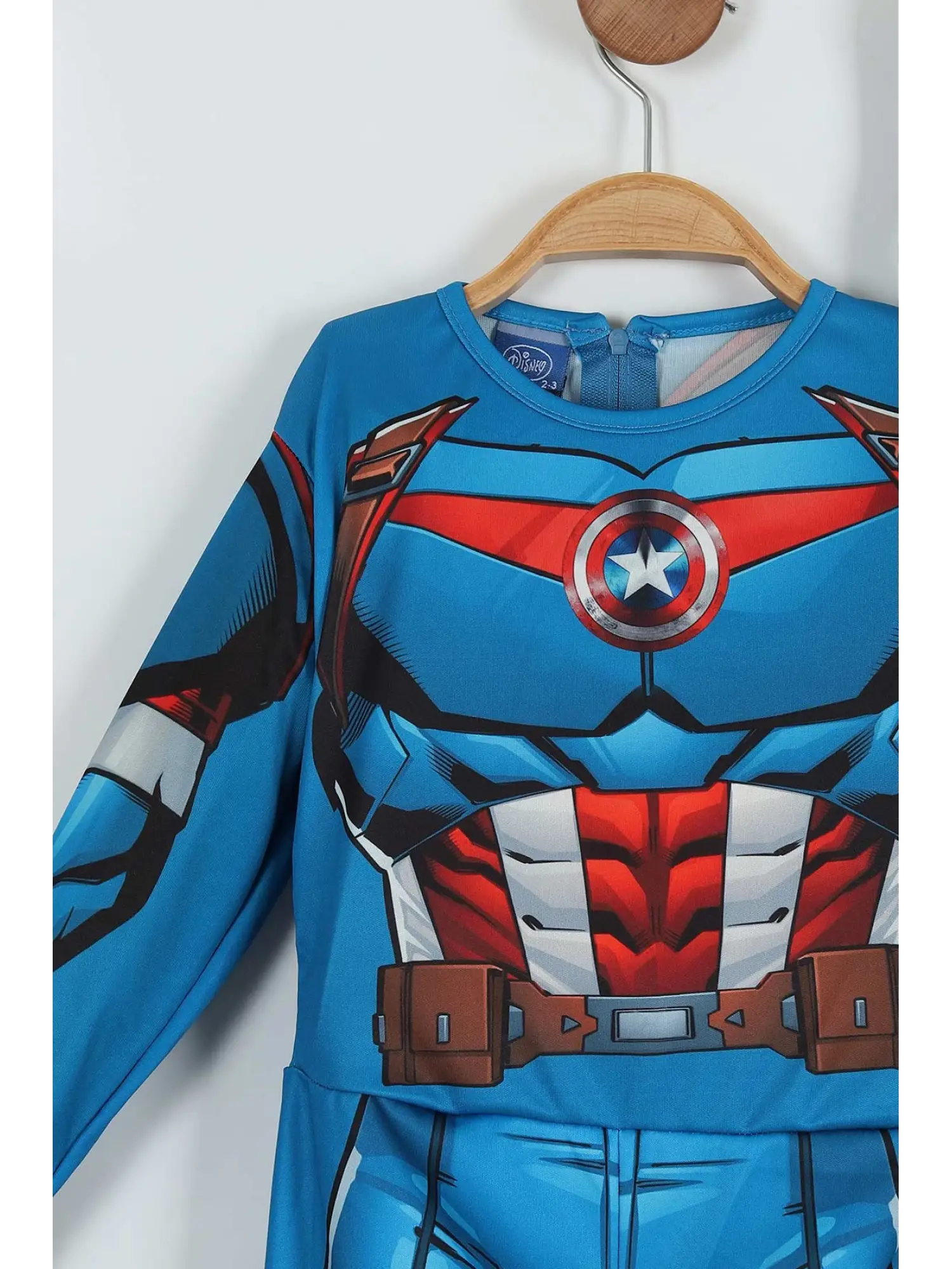 2-8 Yaş Captan America Kostüm Maskeli