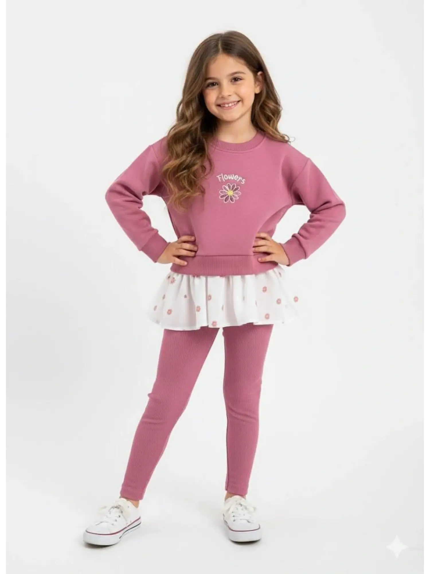 2-8 Yaş Flowers Tüllü Takım
