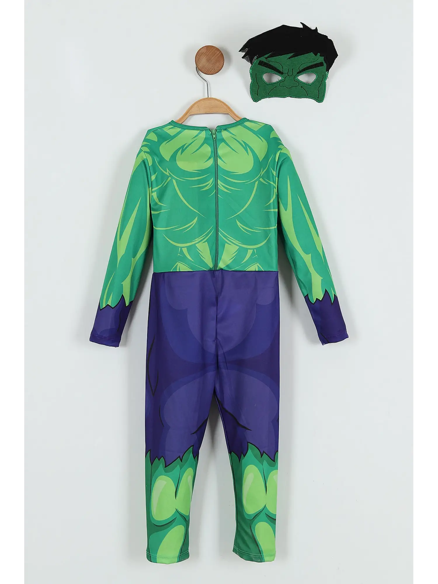 2-8 Yaş Hulk Kostüm Maskeli