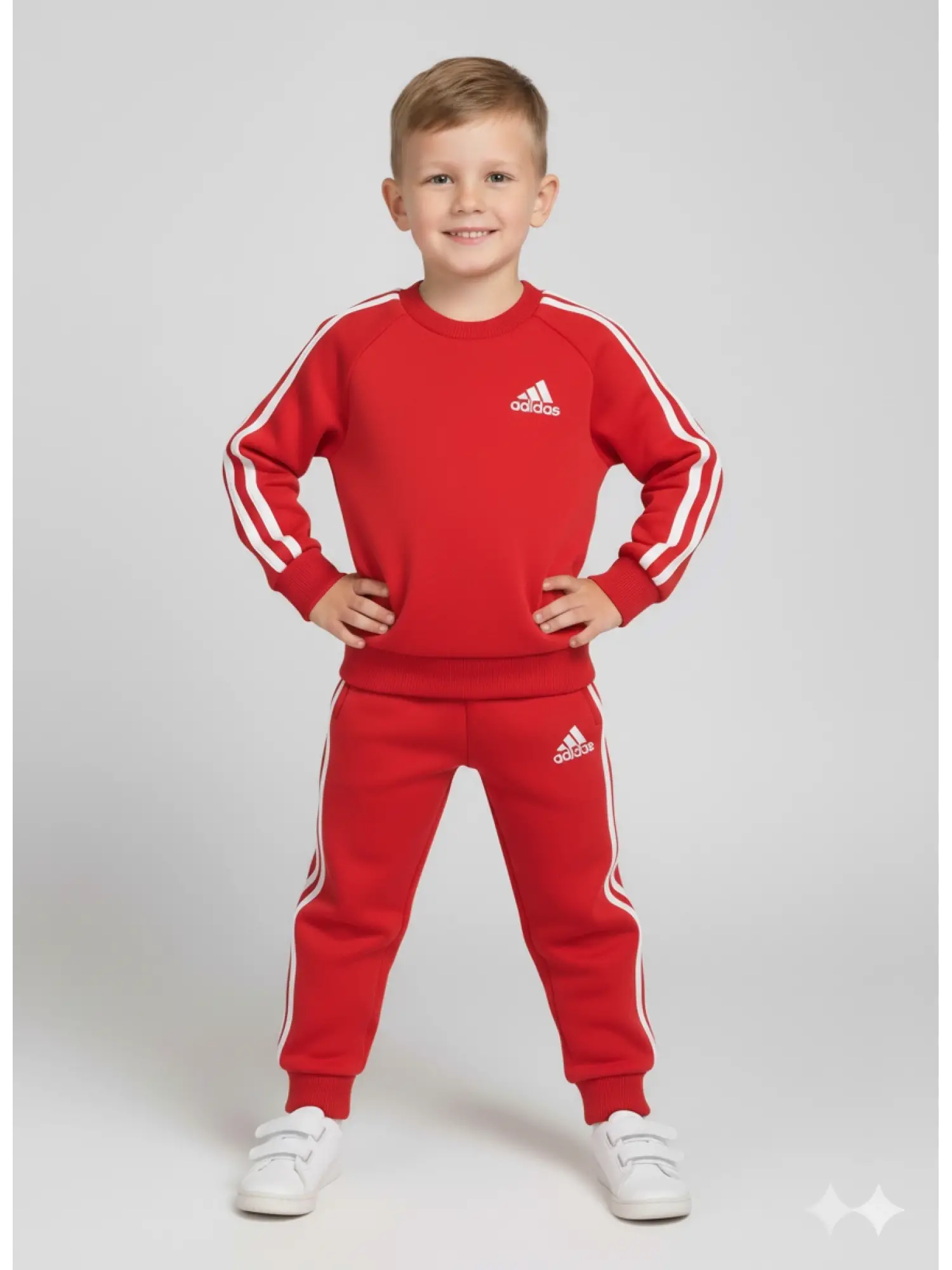 2-8 Yaş Kırmızı Adidas Takım