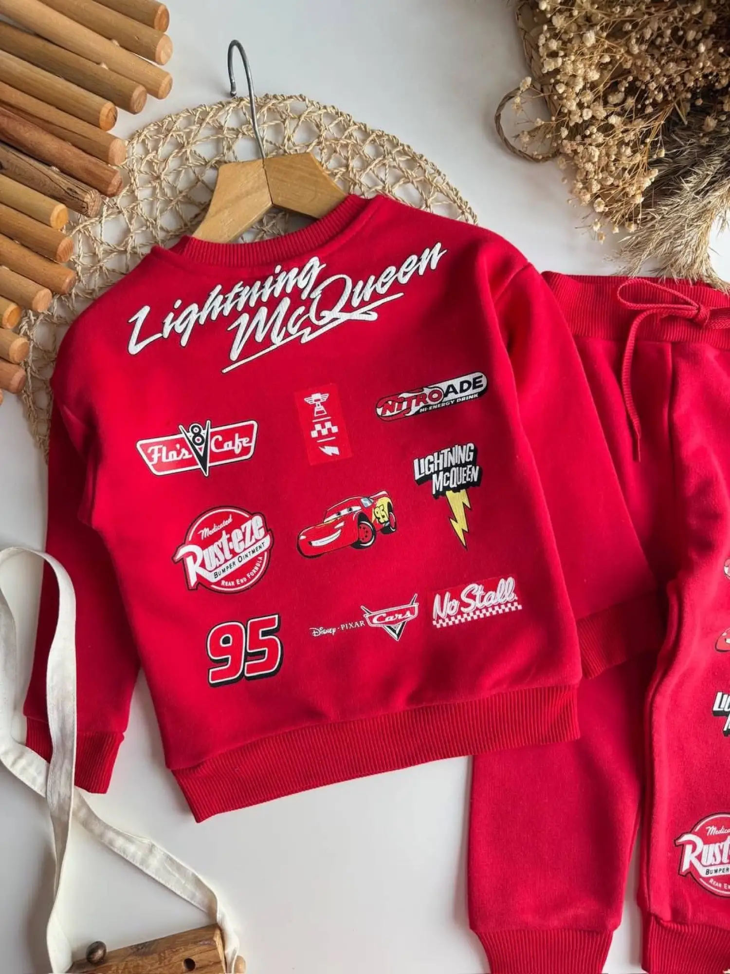2-8 Yaş Kırmızı Cars McQueen Takım