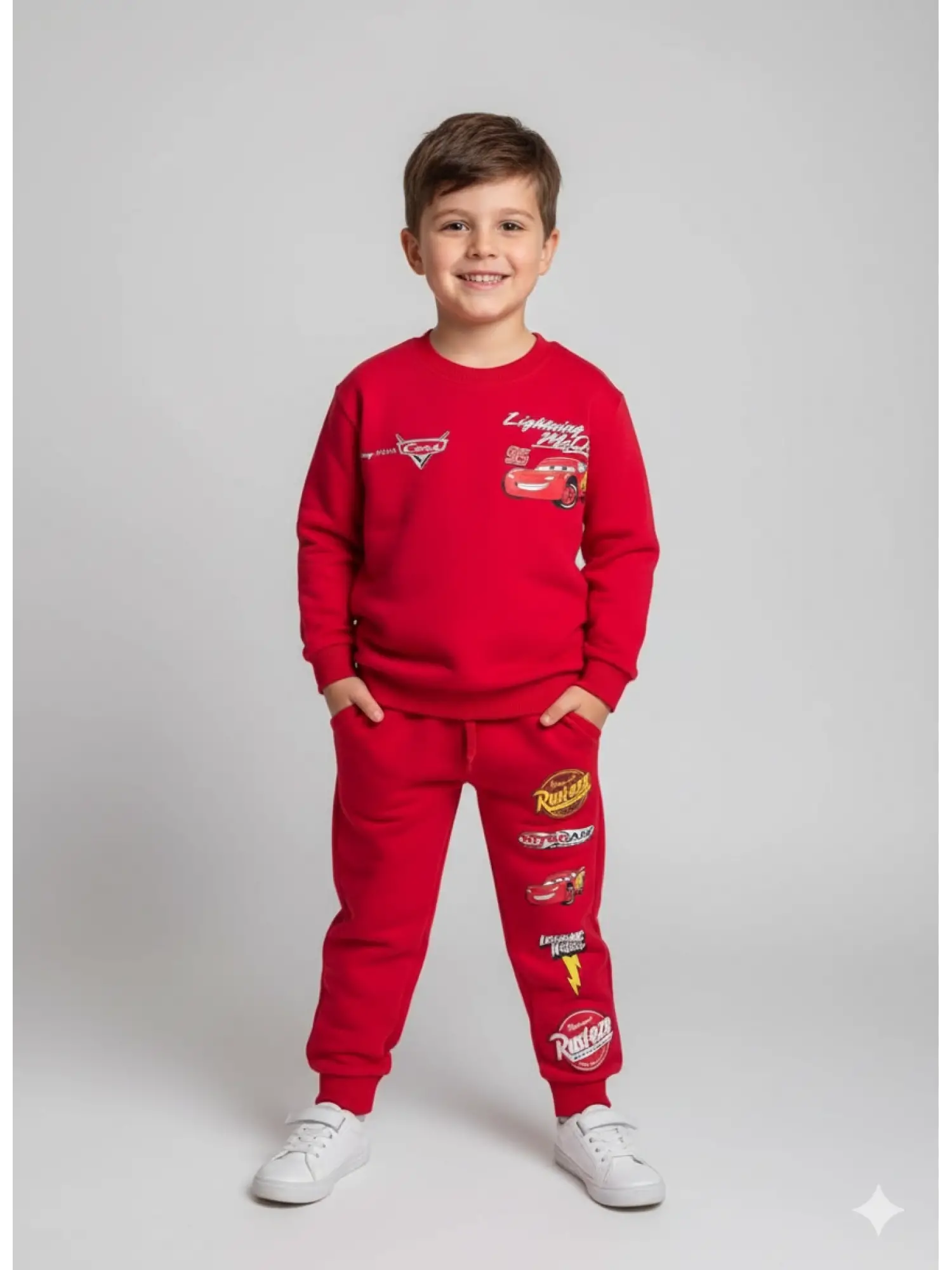 2-8 Yaş Kırmızı Cars McQueen Takım