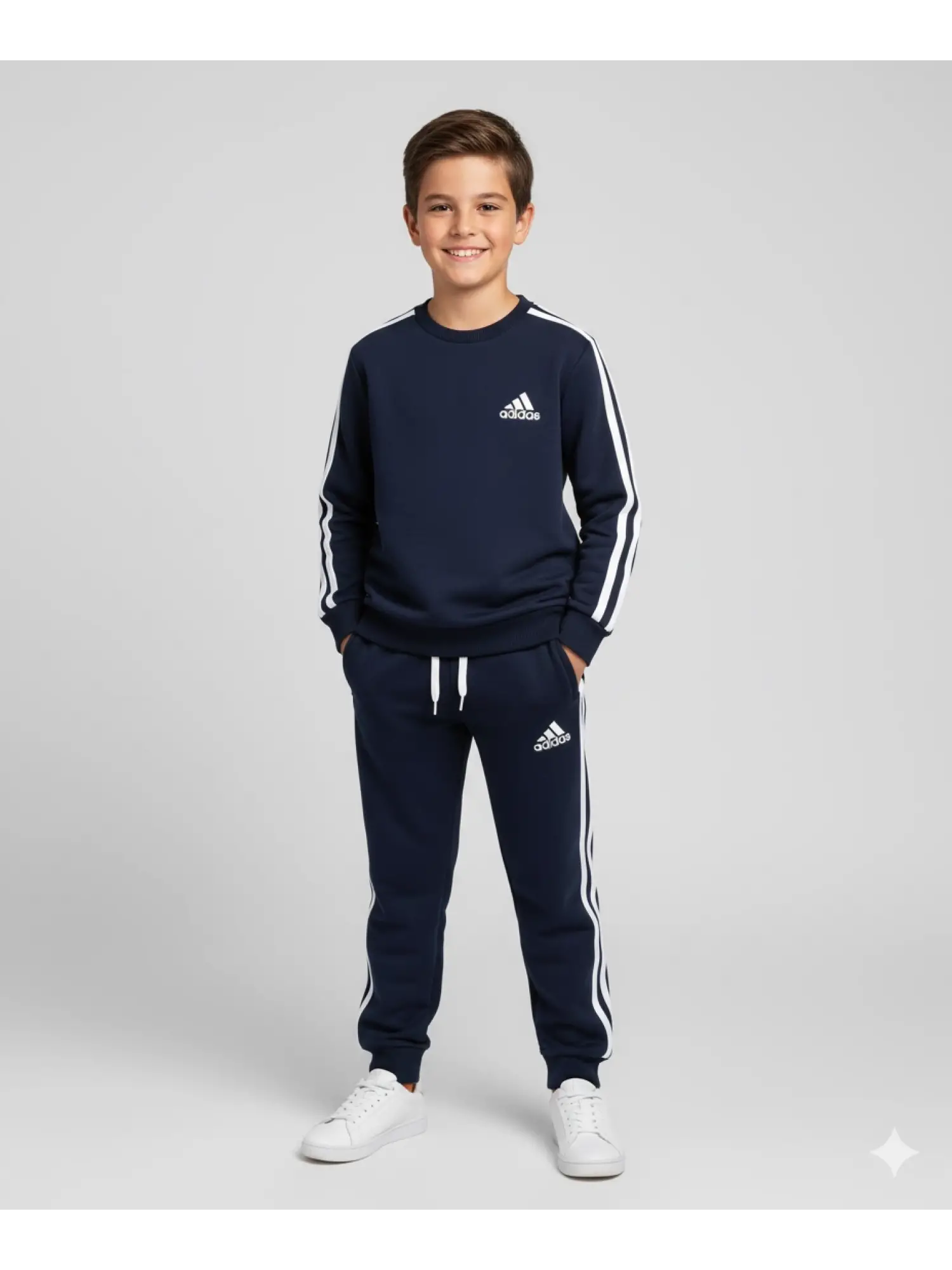 2-8 Yaş Koyu Lacivert Adidas Takım