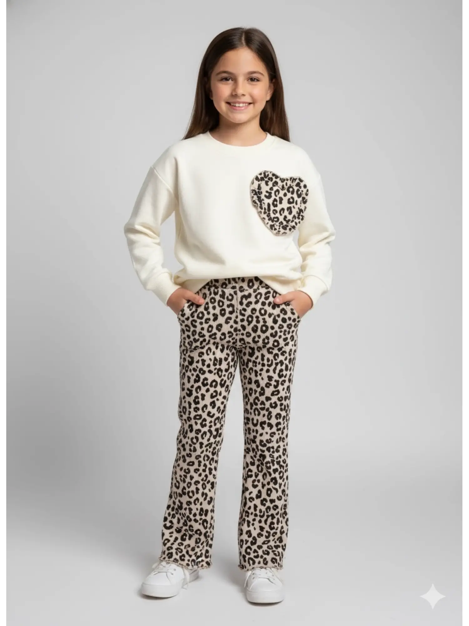 2-8 Yaş Krem Leoparlı Takım