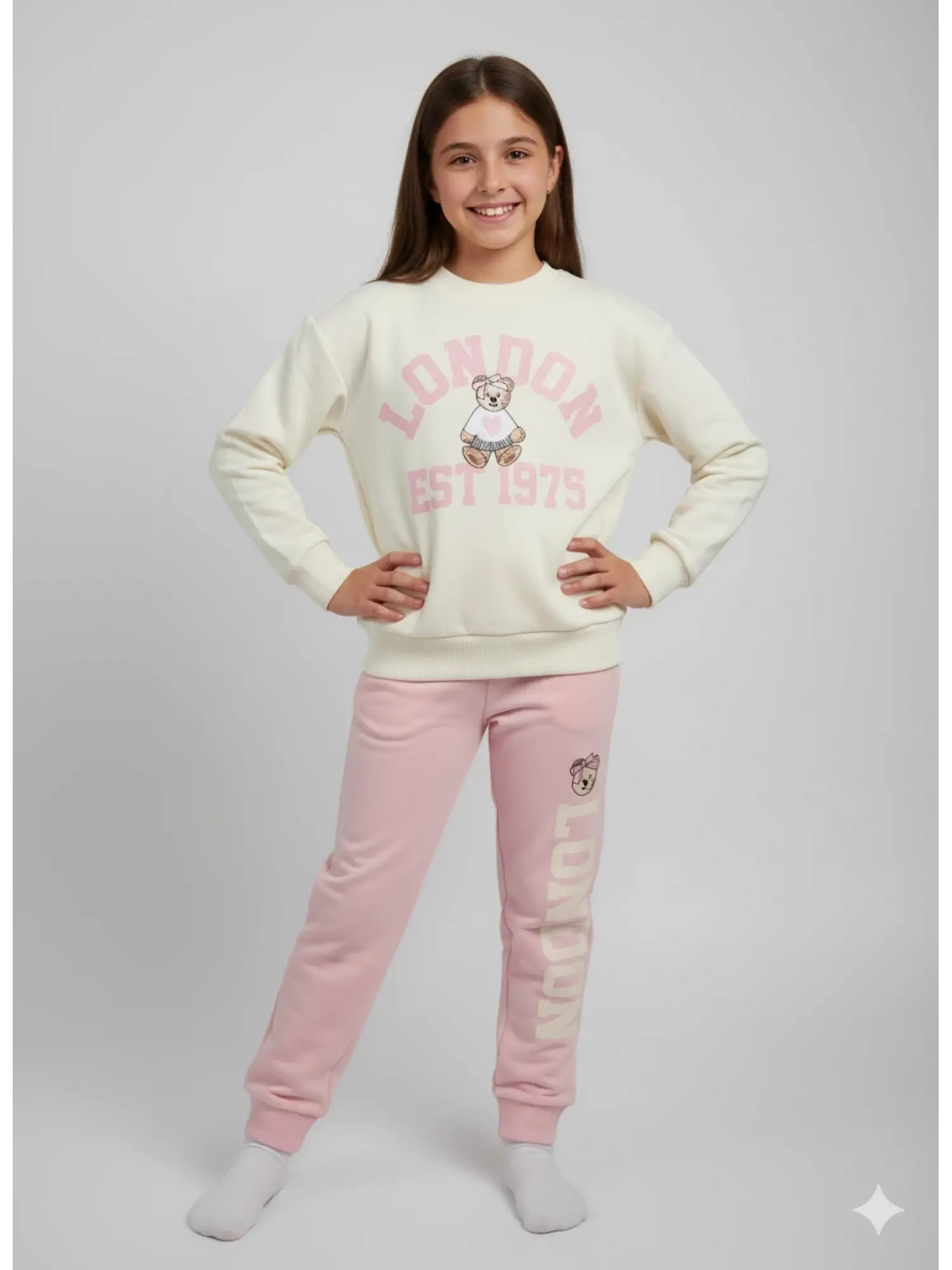 2-8 Yaş London Pembe 2Li Takım