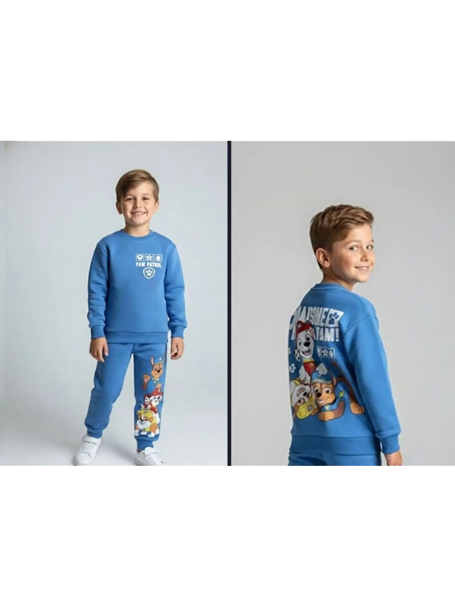 2-8 Yaş Mavi Paw Petrol Desenli Takım