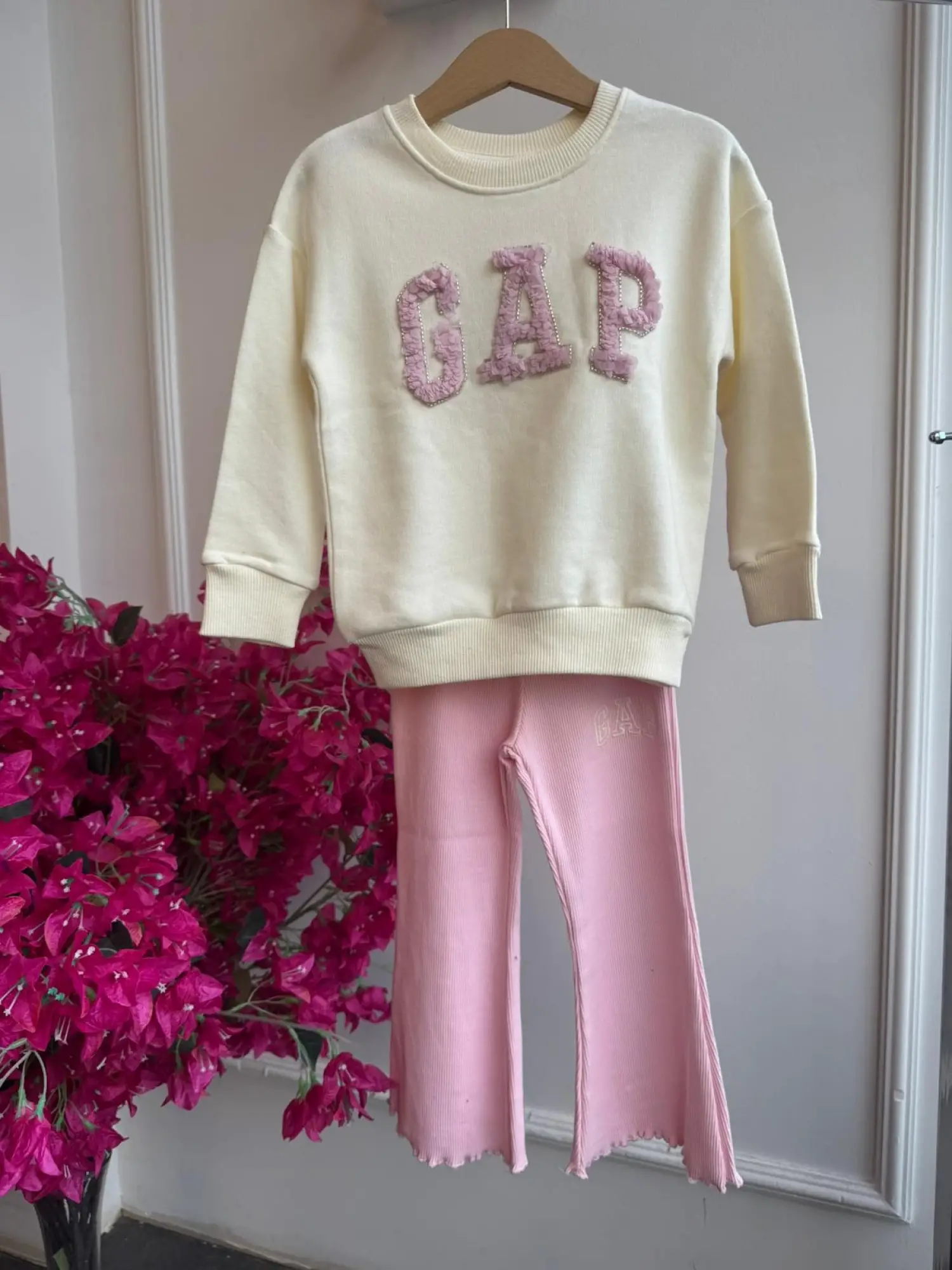 2-8 Yaş Pembe GAP Taytlı Takım