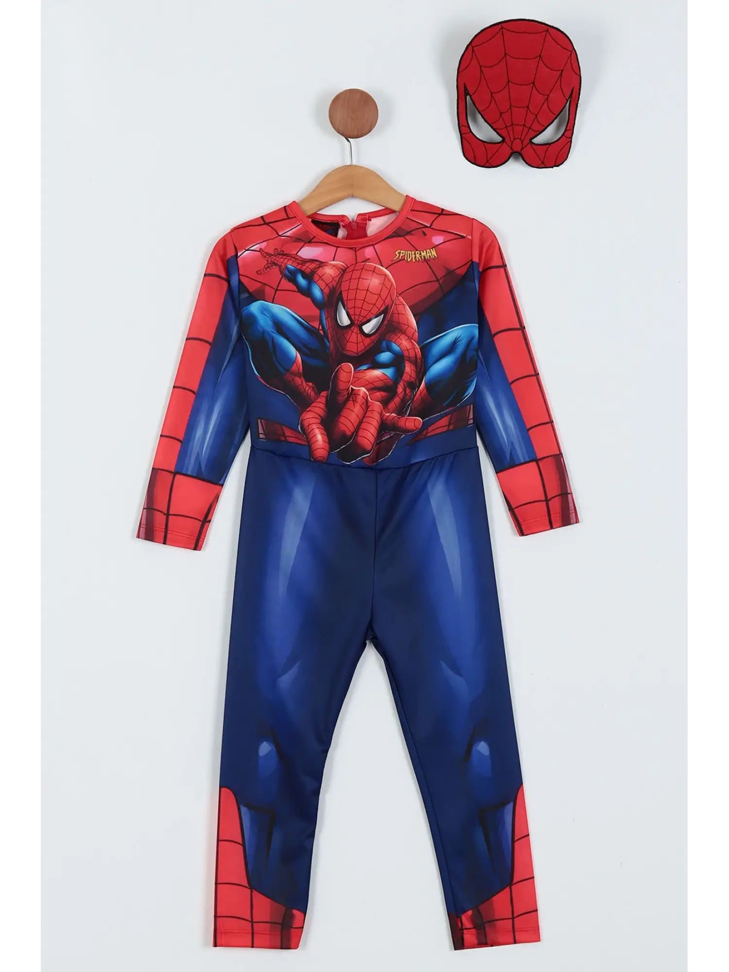 2-8 Yaş Spiderman Kostüm Maskeli