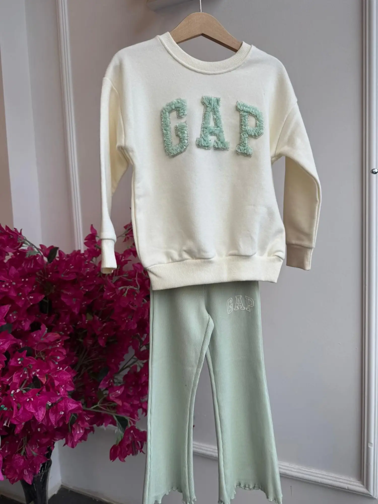 2-8 Yaş Yeşil GAP Taytlı Takım