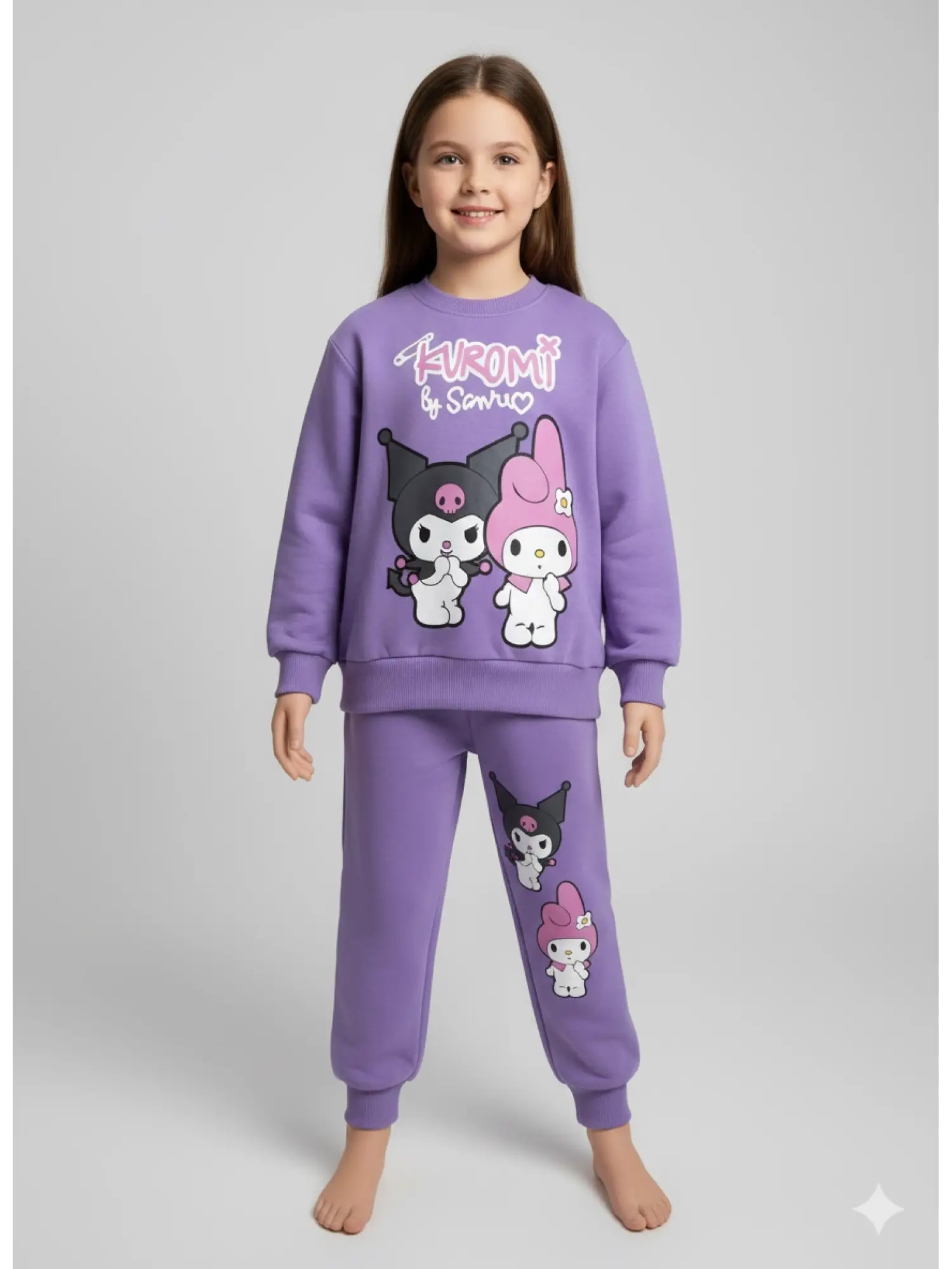 3-10 Yaş Mor Kuromi Takım