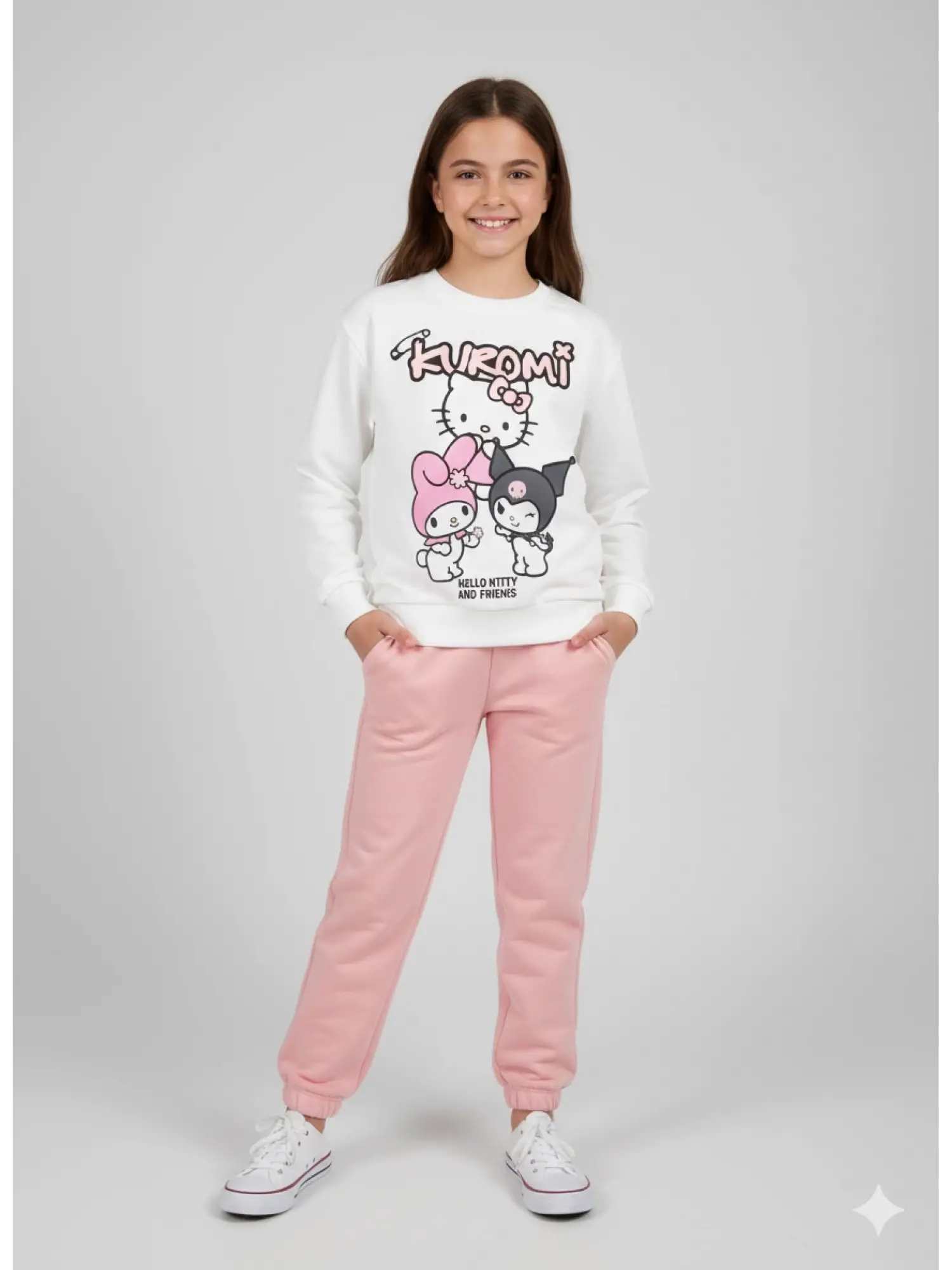 3-8 Yaş Pembe Kuromi Takım