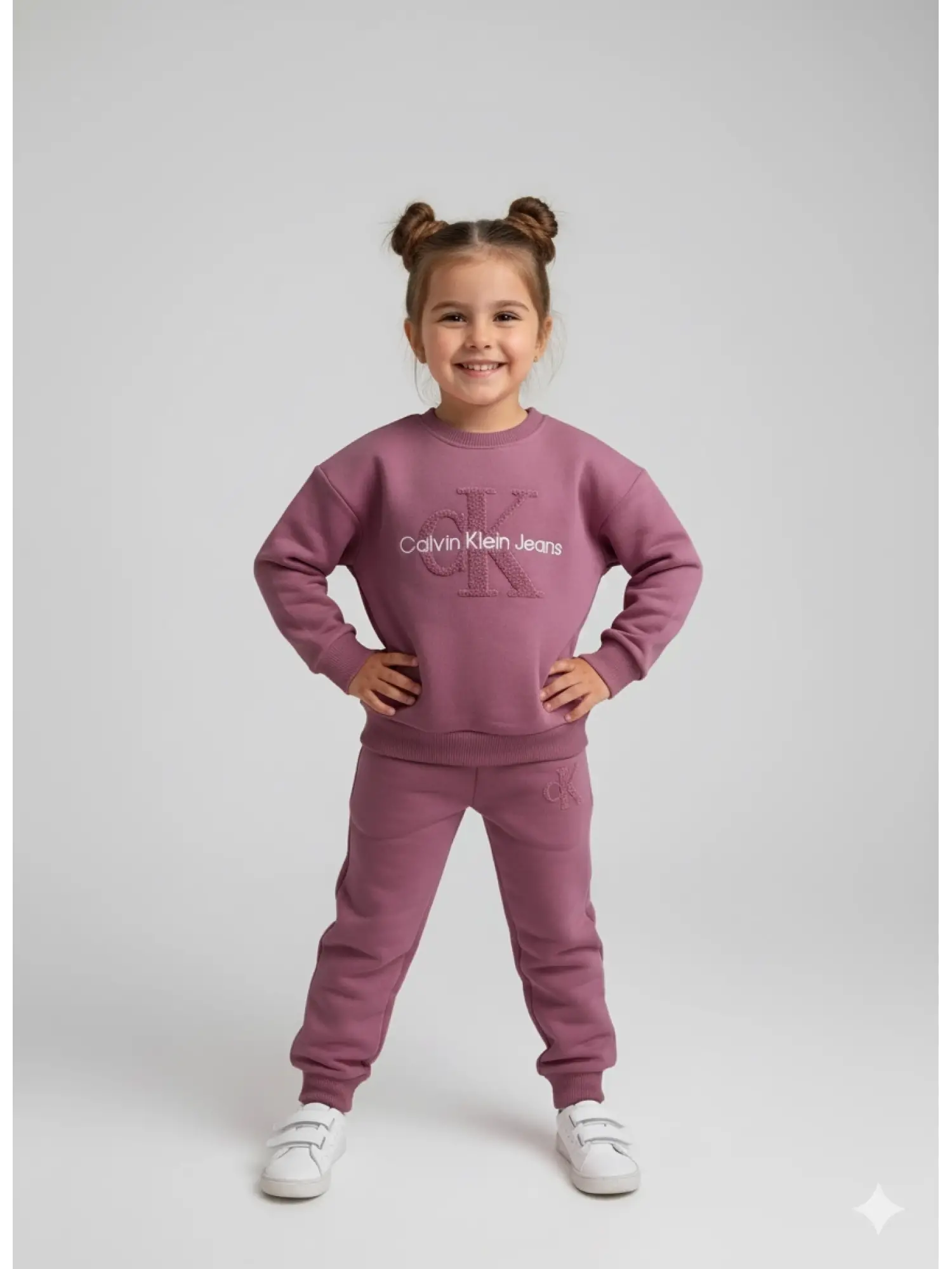 4-12 Yaş Calvin Klein Mürdüm Takım