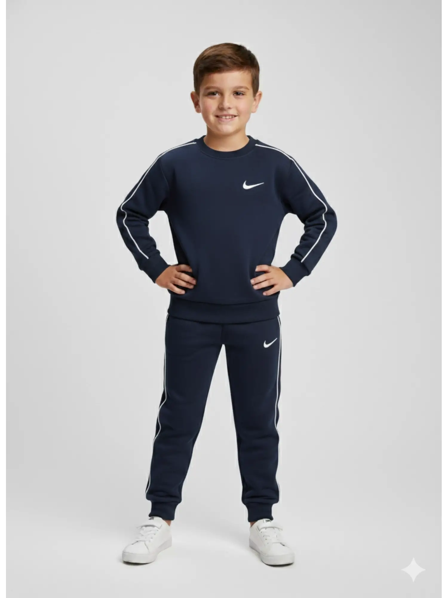 4-12 Yaş Lacivert Nike 2Li Takım