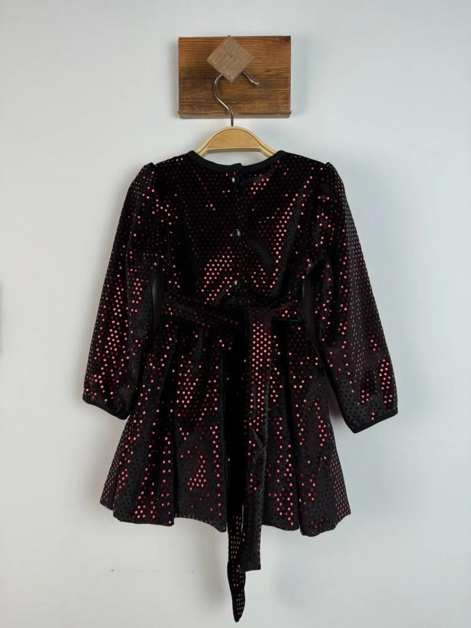 4-8 Yaş Kımızı Popstar Elbise