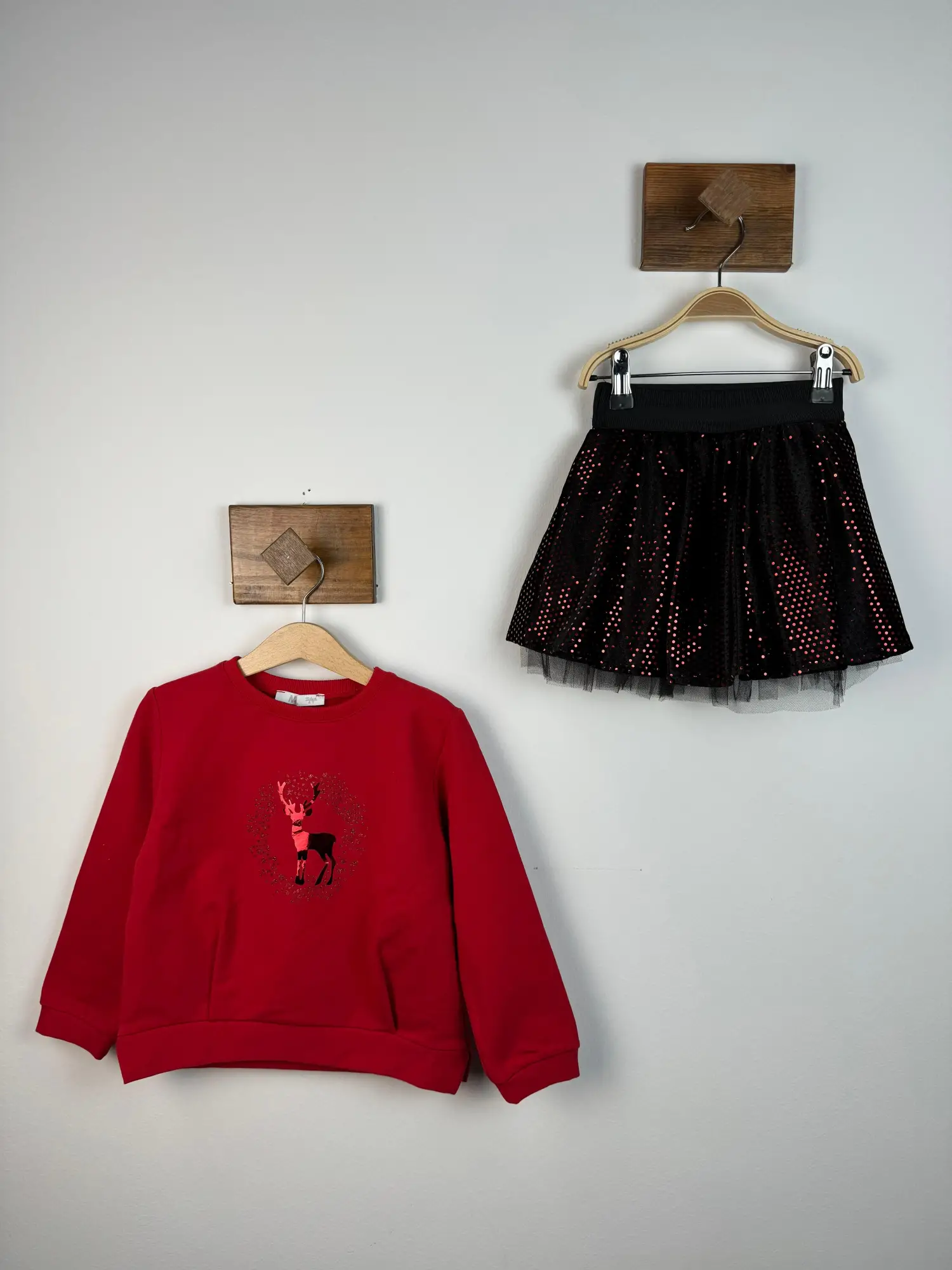 4-8 Yaş Kımızı Popstar Etek