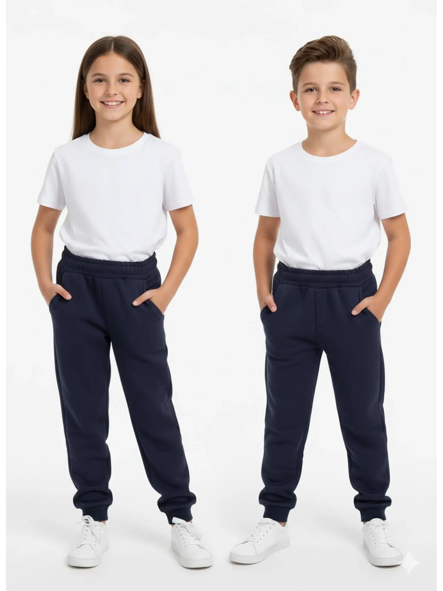 5-14 Yaş Lastikli Lacivert Eşofman Altı