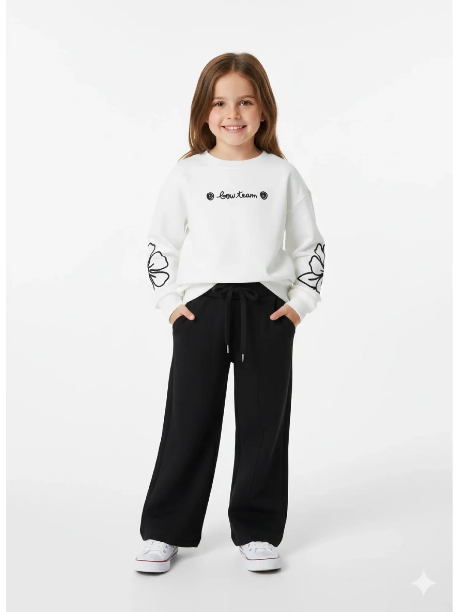 5-14 Yaş Siyah Kız 2li Takım