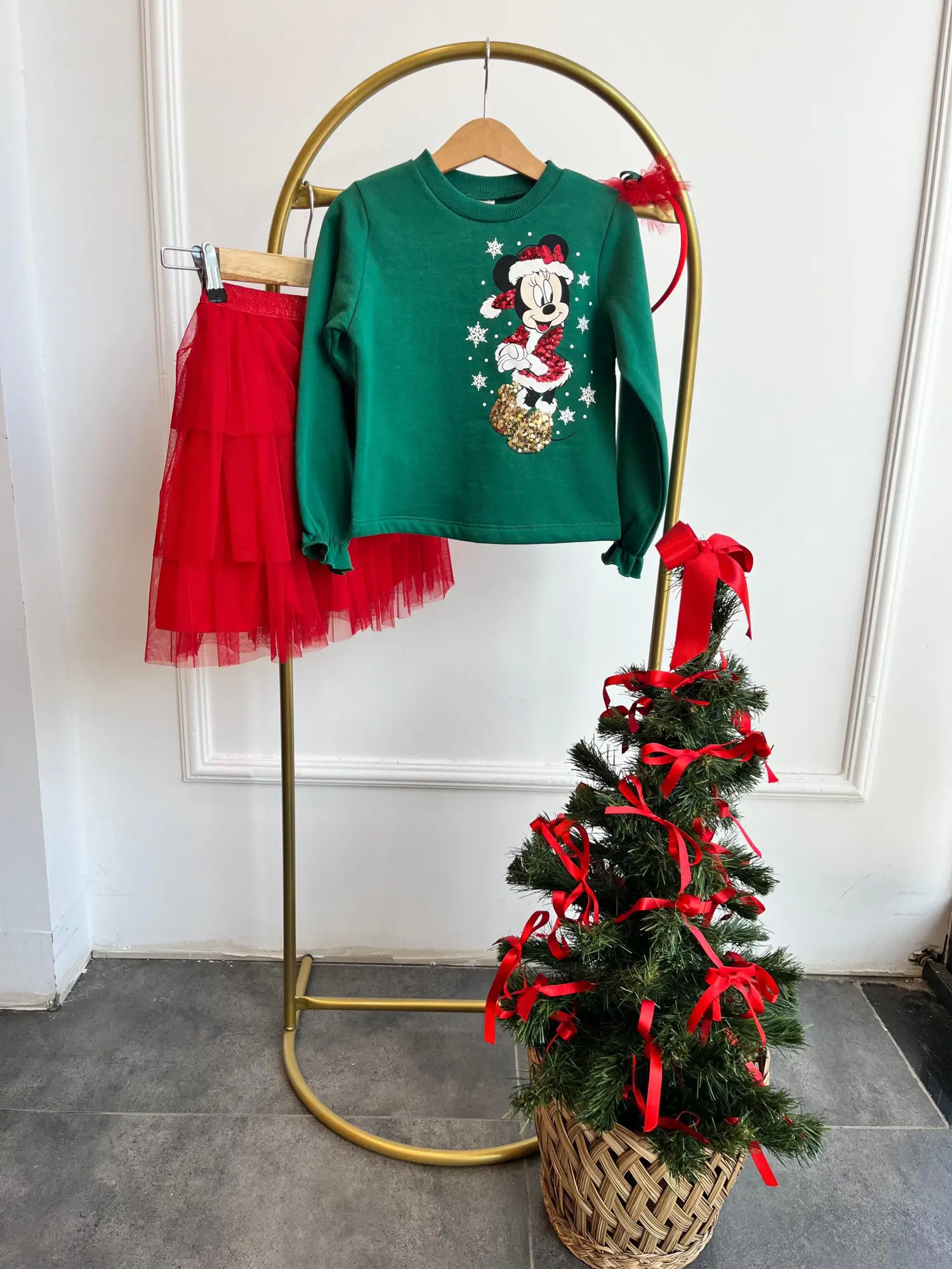 5-9 Yaş Minnie Mouse Etekli Elbise