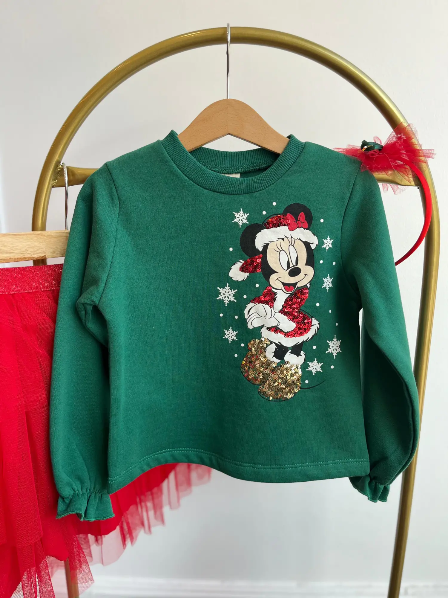 5-9 Yaş Minnie Mouse Etekli Elbise