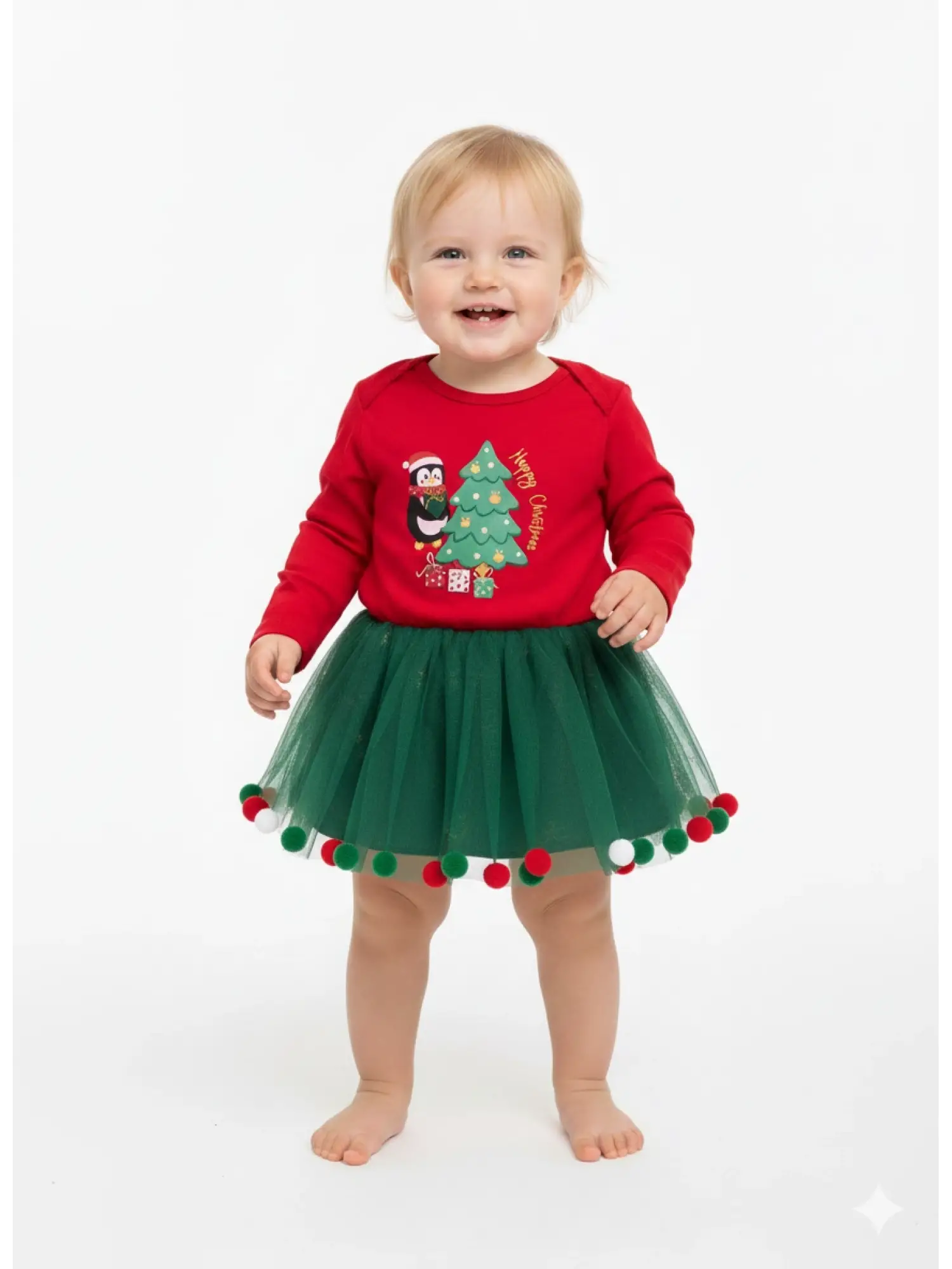 6-18 Ay Kırmızı Christmas Zıbınlı Takım