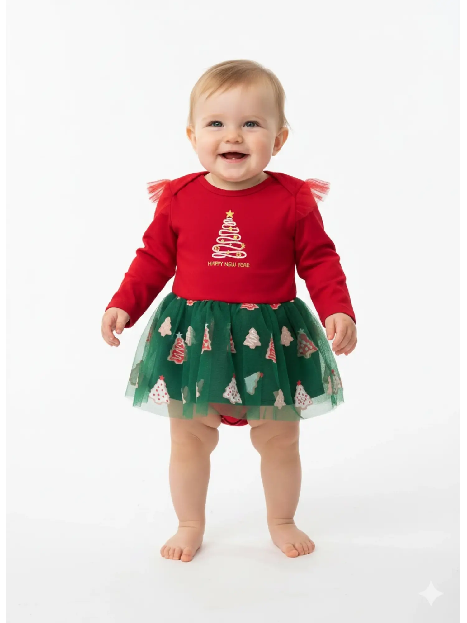 6-18 Ay Kırmızı New Year Zıbınlı Takım