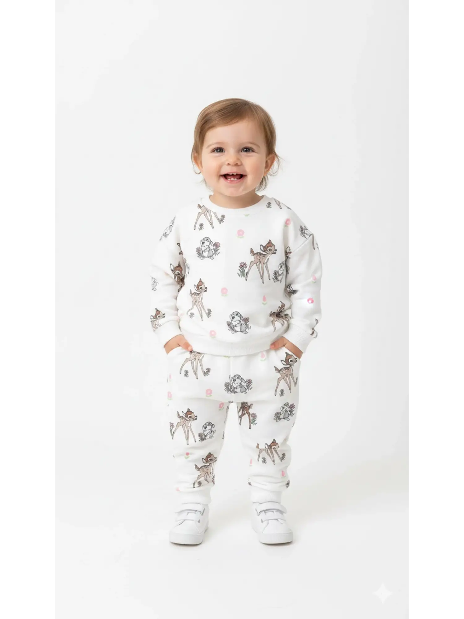 6-24 Ay Bambi Desenli 2li Takım