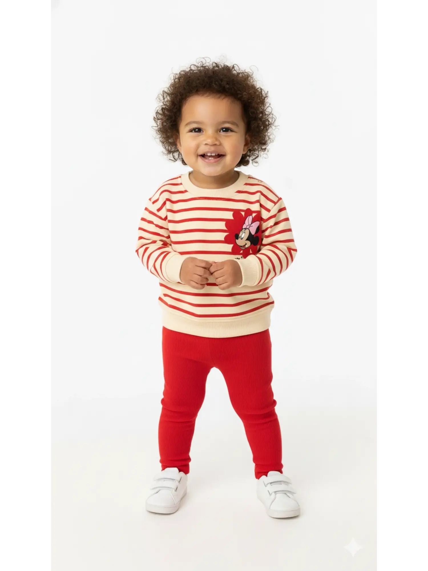 6-24 Ay Kırmızı Minnie Çizgili Takım