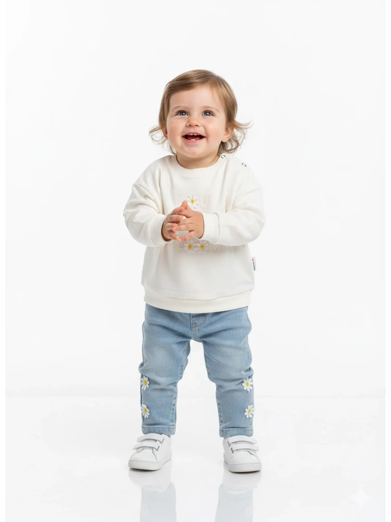 6-24 Ay Papatyalı Kot Takım