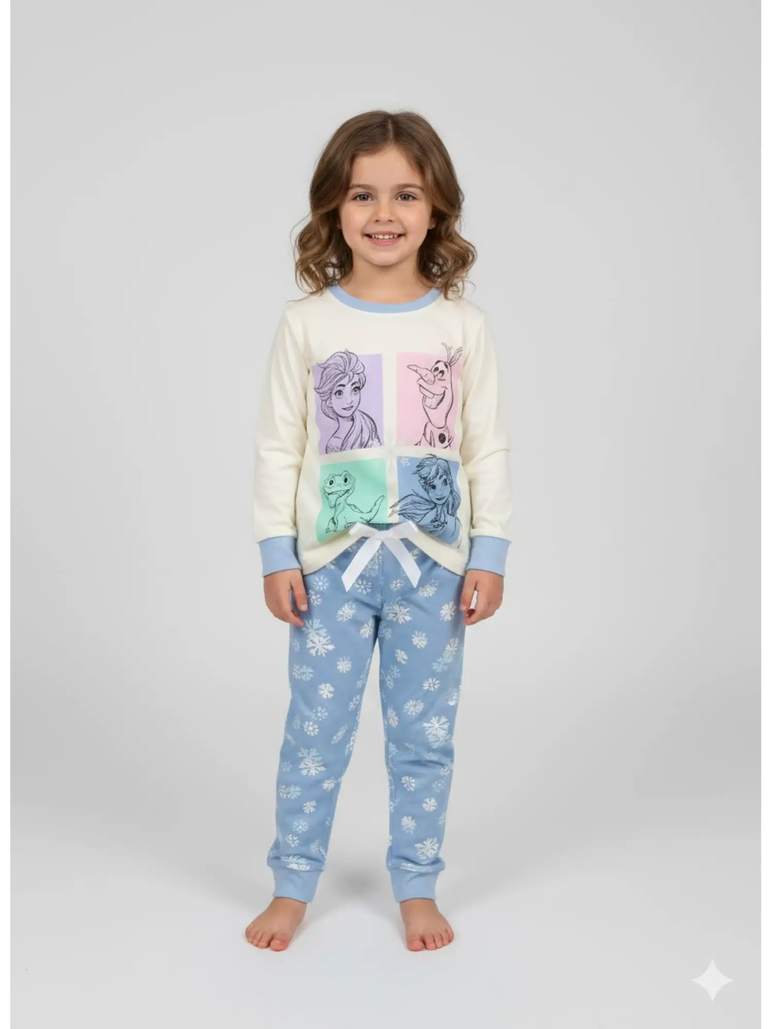 2-6 Yaş Mavi Frozen Pijama Takımı